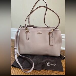Coach Light Tan Leather Shoulder Bag